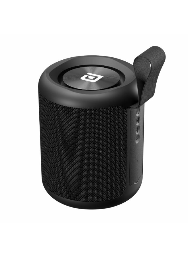 بورترونيكس Portronics SoundDrum P 20W Portable Bluetooth Speaker with 6-7 hrs Playback Time, Handsfree Calling, USB Slot, Aux-in Port, Type C Charging (Black) - Image 1